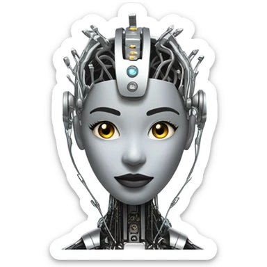 star trek borg queen sticker