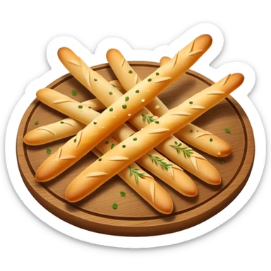 Tasty breadstick appetizer  sticker