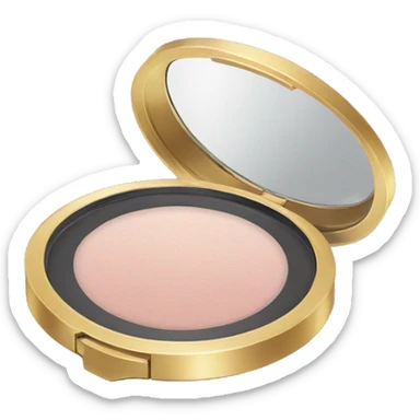 makeup powder compact sticker
