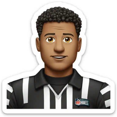 Referee bowing down to mahomes sticker