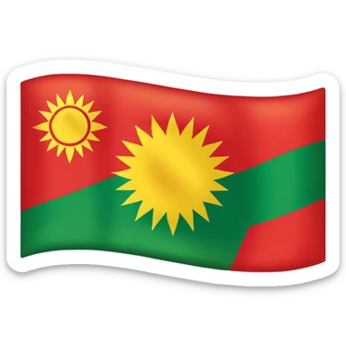 Kurdish flag sticker