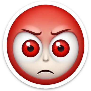 Irritated eye balls  sticker