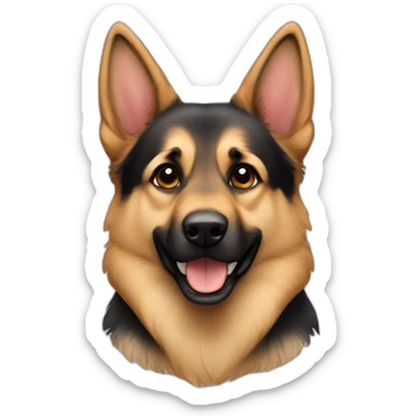 Cute-GermanShepard-dog sticker