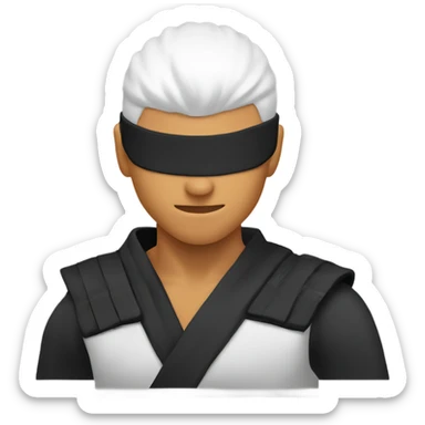 Ninja having a low taper fade sticker