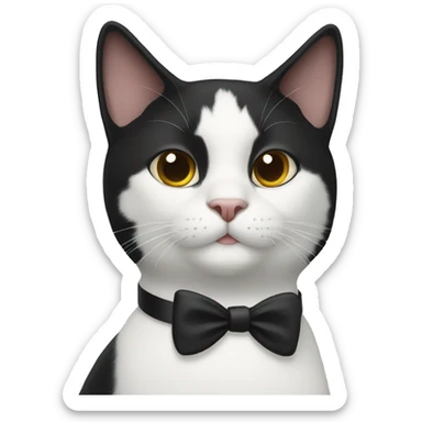 tuxedo cat sticker