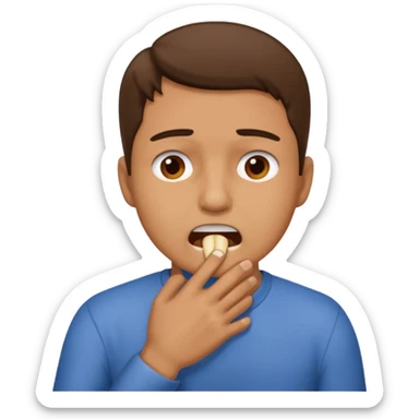 Emoji using this 🙎‍♂️ but I want him holding his throat sticker