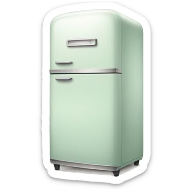 retro fridge sticker