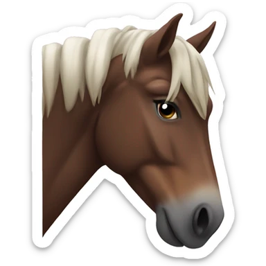 Hors wih ber sticker