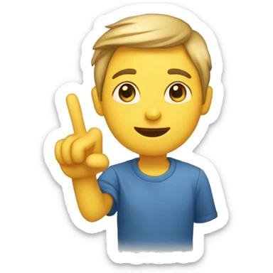 Une main qui fait un L avec le pouce et l’index  sticker