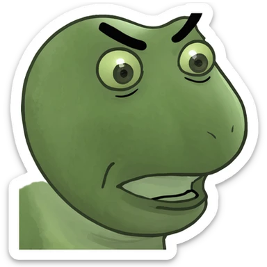  Donut with a ugly face sticker