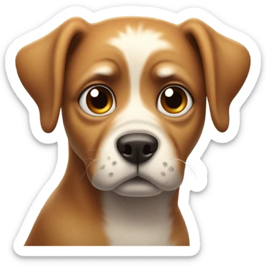 Dog crying sticker