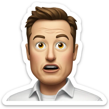 Elon musk angry for burger sticker