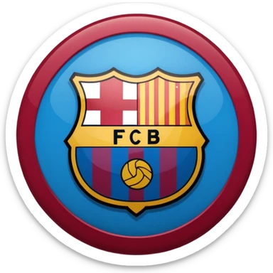 Barcelona football club logo (more accurate) sticker