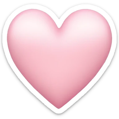 Light pink heart  sticker