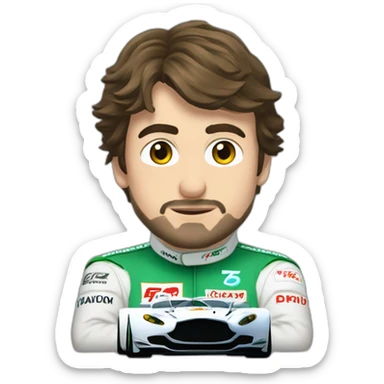 fernando alonso f1 green aston martin sticker