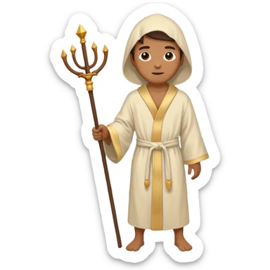 Human with divide sea sticker