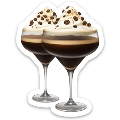 2 espresso martinis cheers sticker