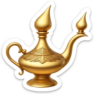 Genie lamp aladdin sticker