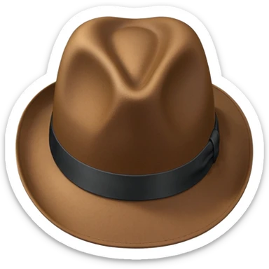 A fedora emoji sticker