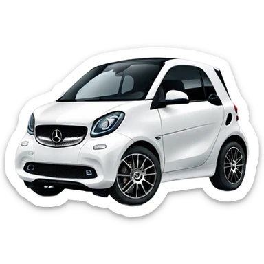 Mercedes fortwo smart car sticker