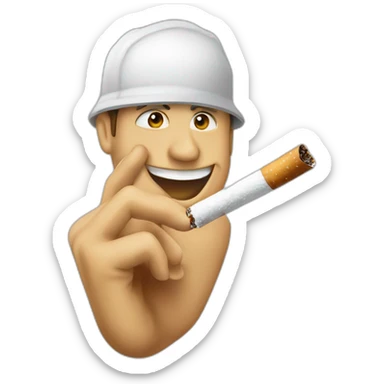 niska fumant une cigarette sticker