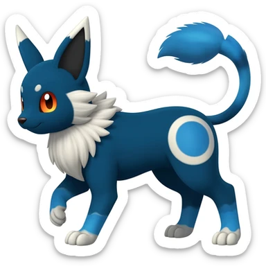 Umbreon-Eevee-Sylveon-hybrid-animal-Fakémon-Pokémon-fusion sticker