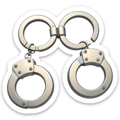 Released handcuffs sticker