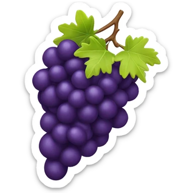 3D Grapes emoji  sticker