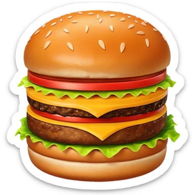 burger single patty sticker