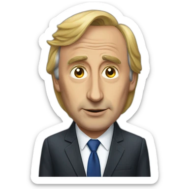 Trump with Éric Zemmour sticker