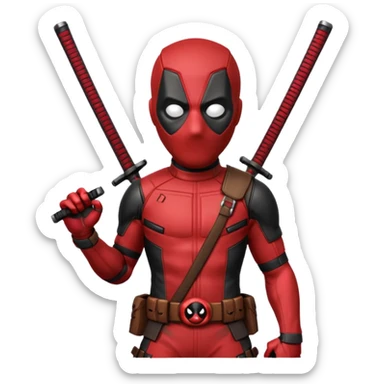 DeadPool from marvel rivals sticker