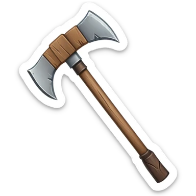 Minecraft pickaxe sticker