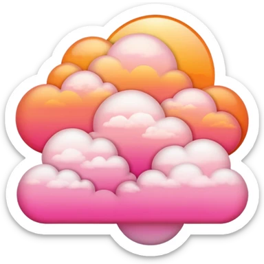 Sunset clouds  sticker