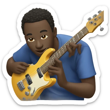Fode abdoulaye camara joue la guitar sticker