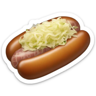 Sausage with sauerkraut sticker