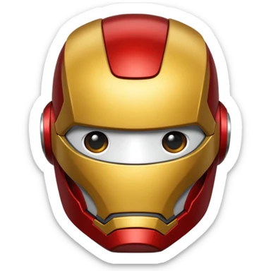 Generate a ironman emoj sticker