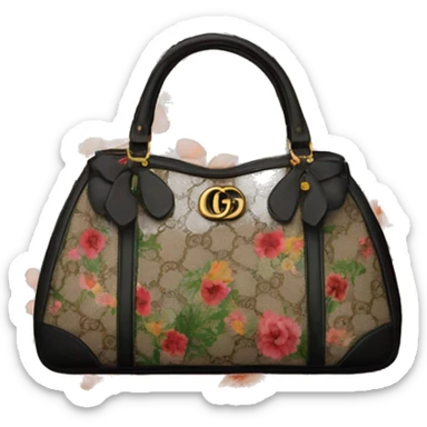 Floral Gucci bag  sticker