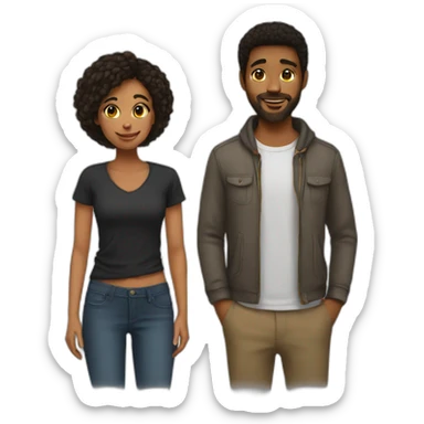 me and my boyfriend sticker