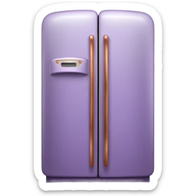 Realistic lavender and copper fridge. sticker