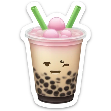 Bubble tea sticker