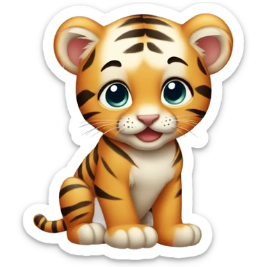 Baby tiger sticker