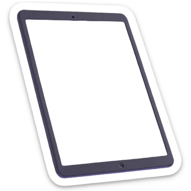 clean and recognizable iPad device sticker