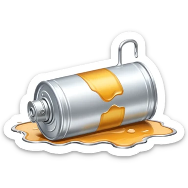 beer can lying on the ground sticker