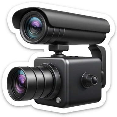 Camera de surveillance active sticker