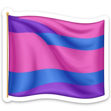 Bisexual flag sticker