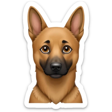 Belgian Malinois Dog that’s mixed with a German shepherd dog sticker
