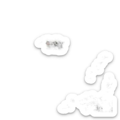 Stunned with stars that revolve around the head sticker