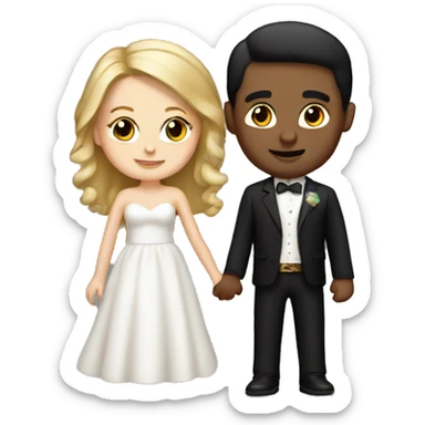 white girl and mexican guy married sticker