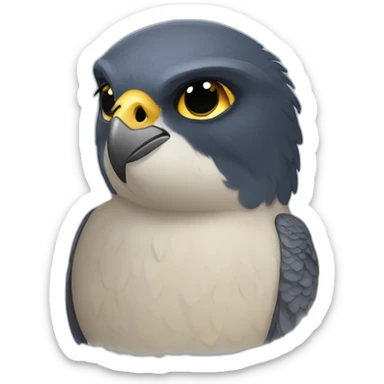 peregrine falcon sad sticker
