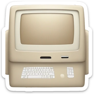 Beige iMac sticker